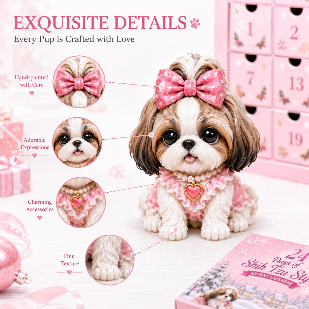 24 Days of Shih Tzu Style Advent Calendar – 24 Unique Shih Tzu Collectibles