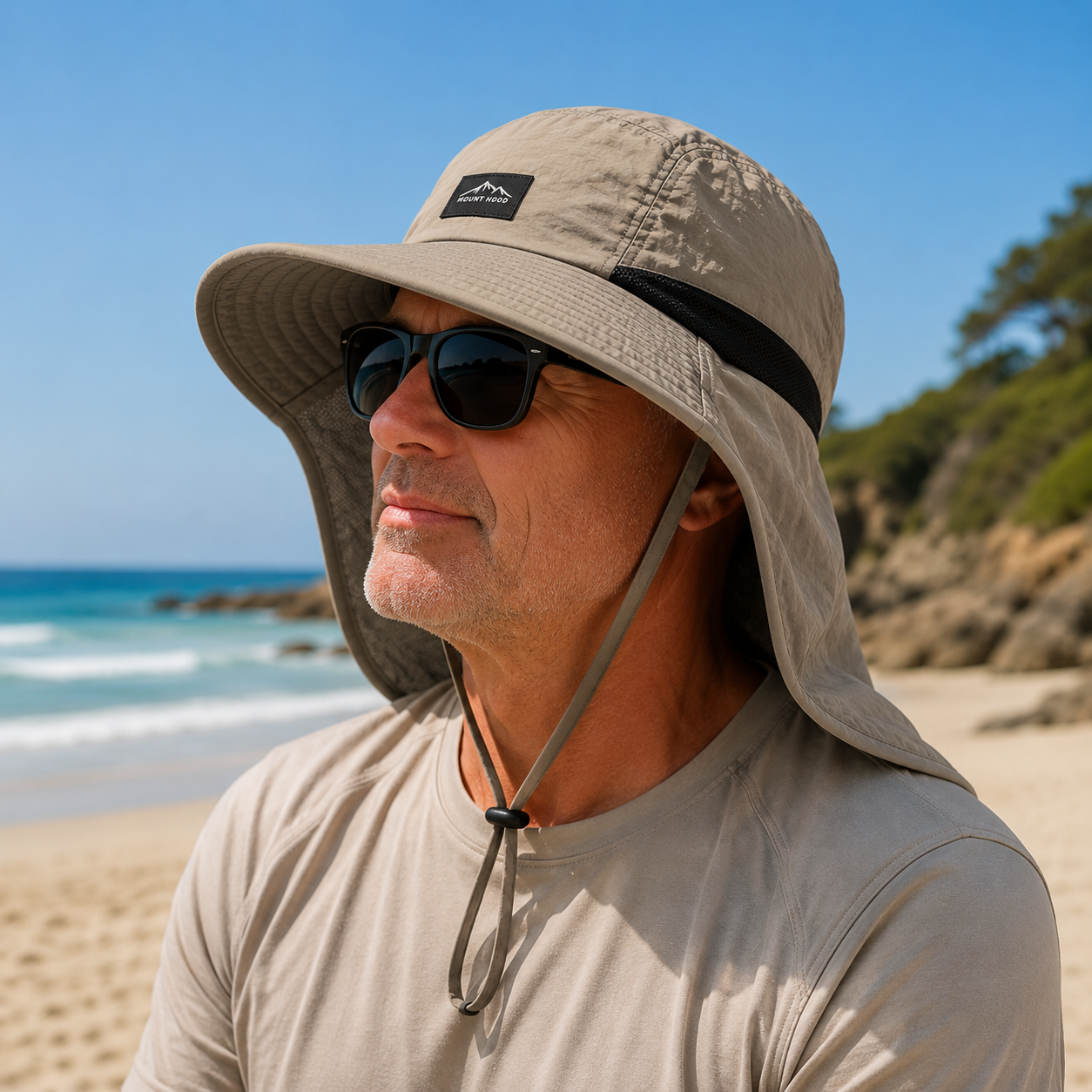 Nordspur | Brimveil Sun Protection Hat with Neck Flap | UPF 50+