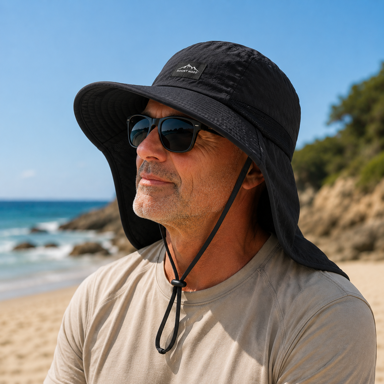 Nordspur | Brimveil Sun Protection Hat with Neck Flap | UPF 50+