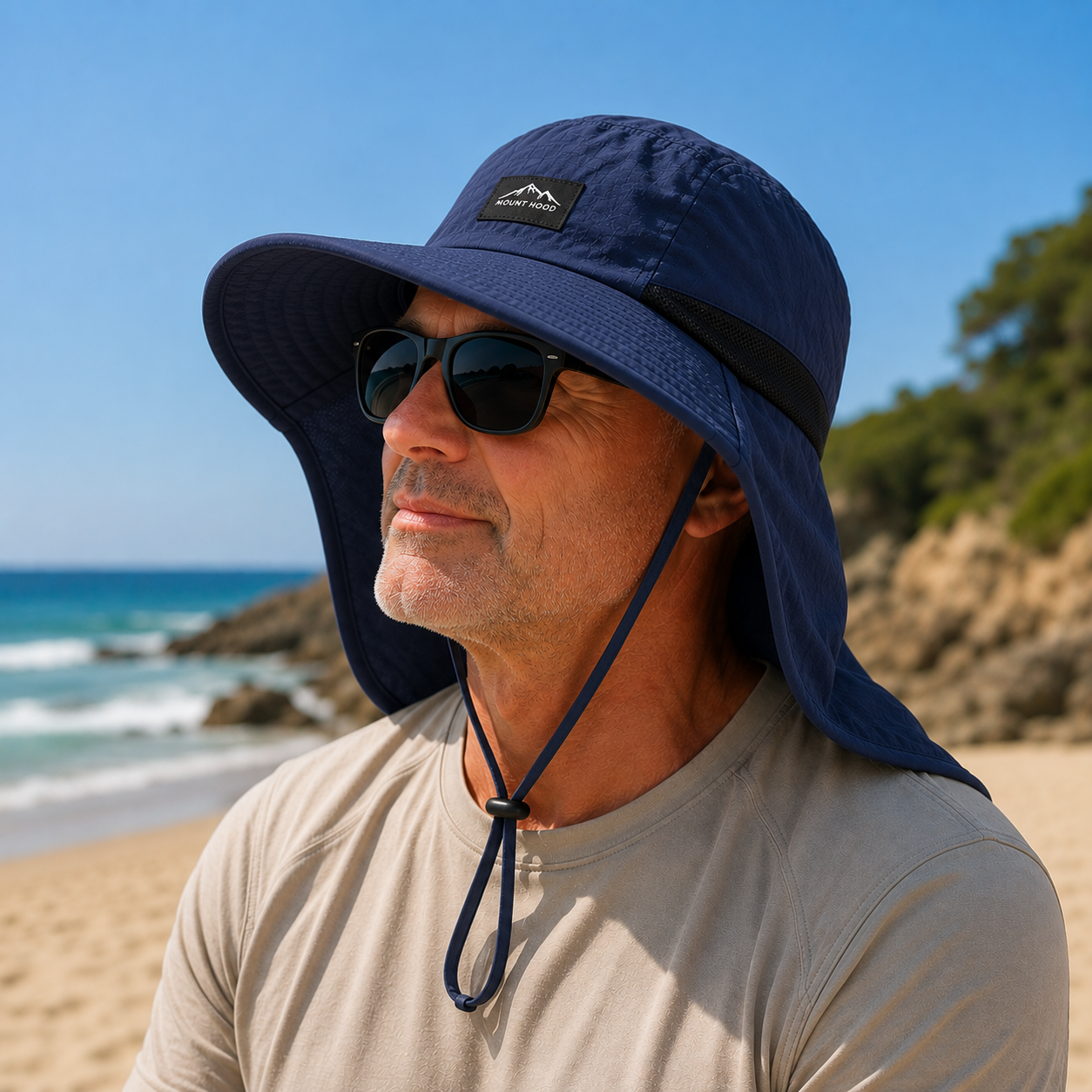 Nordspur | Brimveil Sun Protection Hat with Neck Flap | UPF 50+