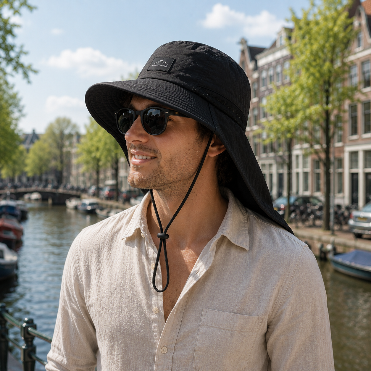 Nordspur | Brimveil Packable Travel Sun Hat with Neck Flap | UPF 50+
