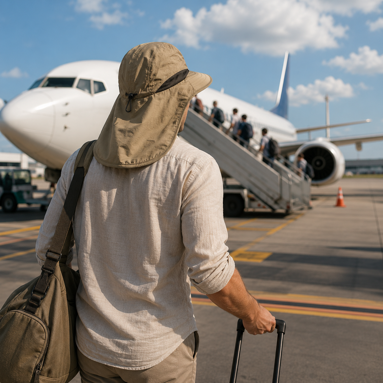 Nordspur | Brimveil Packable Travel Sun Hat with Neck Flap | UPF 50+