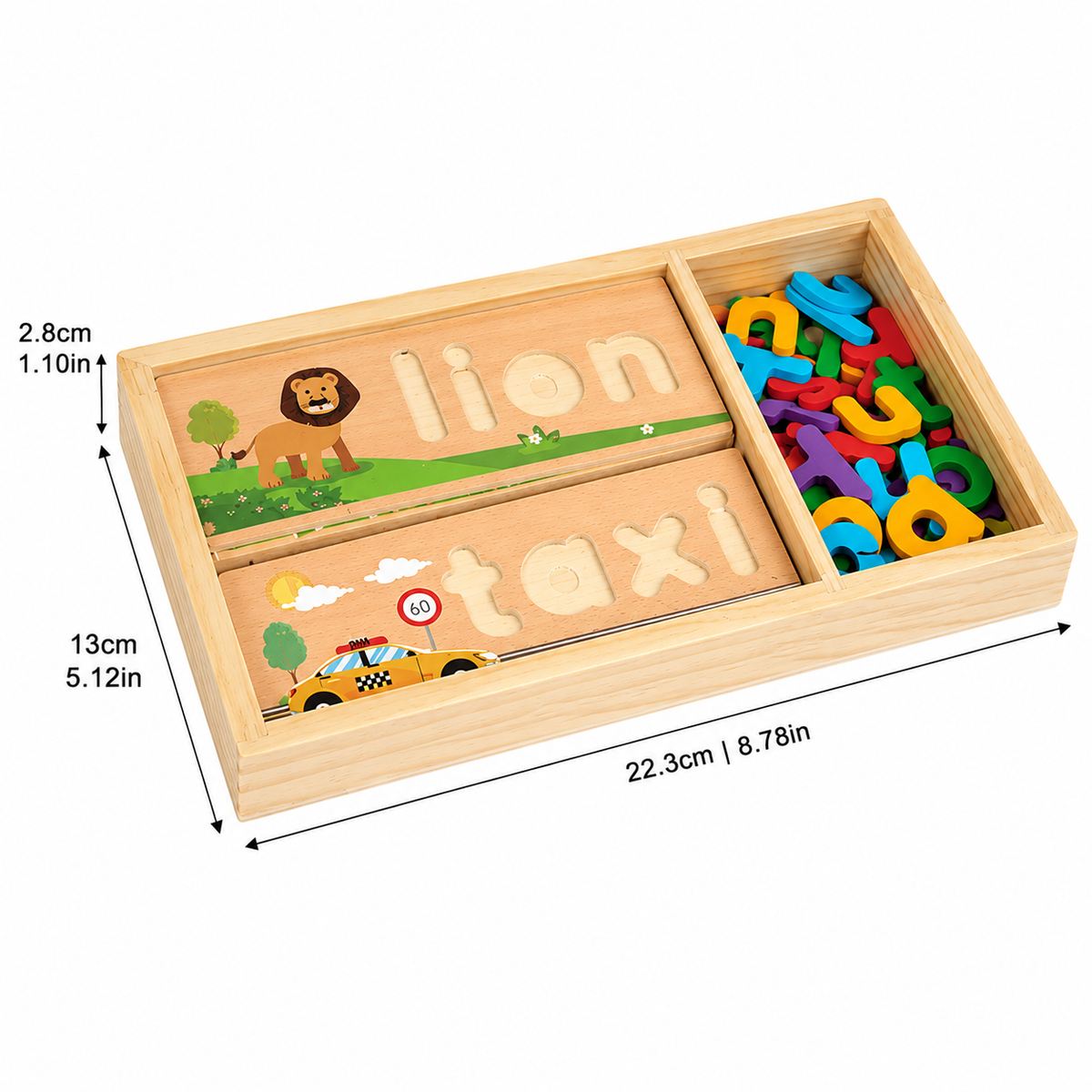 Montessori Word Board for Color Recognition & Spelling