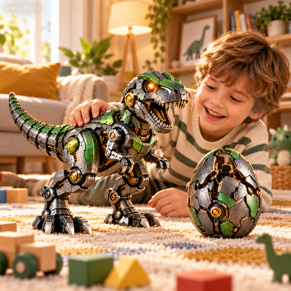 Mechanical T-Rex Egg - From Mysterious Egg to Mighty Robotic Dinosaur