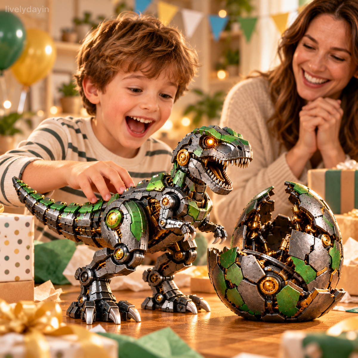 Mechanical T-Rex Egg - From Mysterious Egg to Mighty Robotic Dinosaur