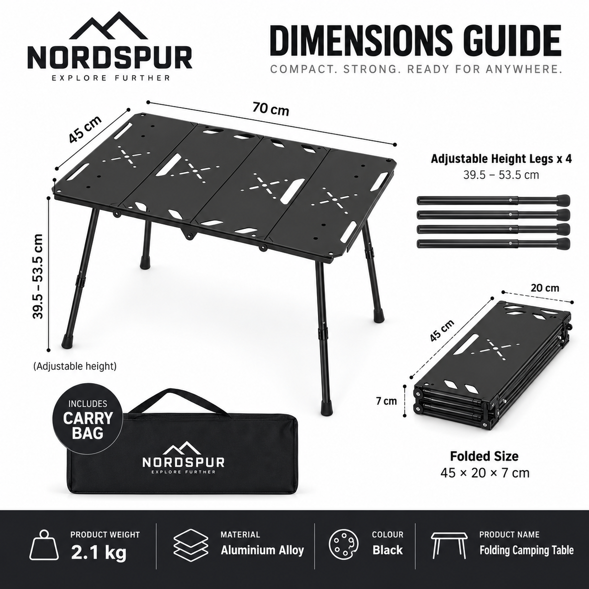 Nordspur | Tactable Foldable Portable Tabletop