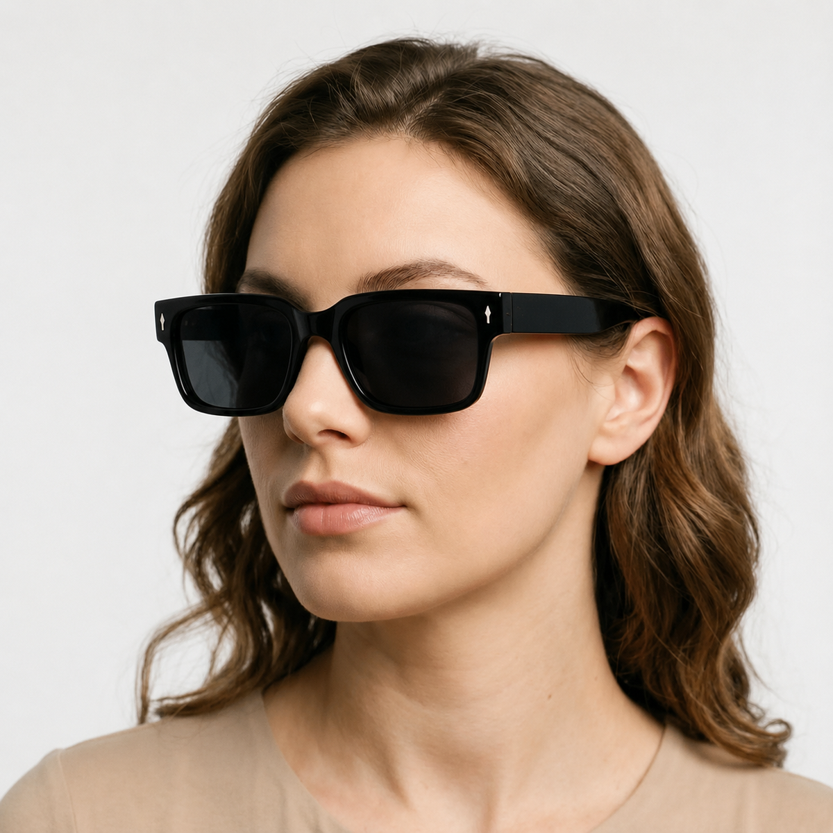 Nordspur | Velora Retro Rectangular Polarised Sunglasses