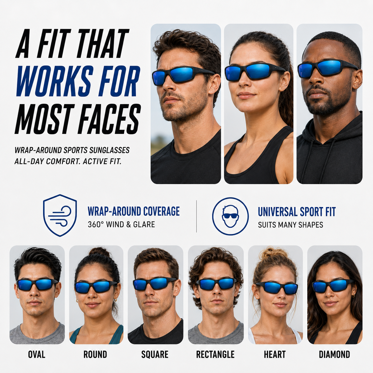 Nordspur | VeloShade Wrap-Around Men's Sports Sunglasses