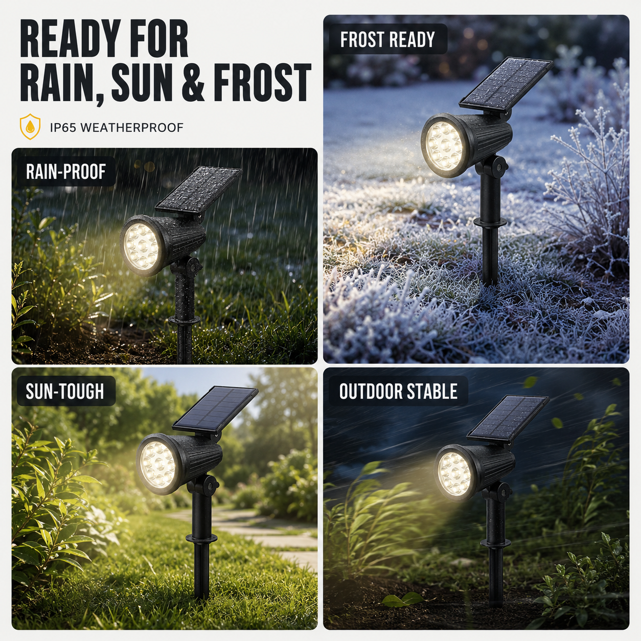 Nordspur | Terralux Solar-Powered In-Ground Garden Spotlight
