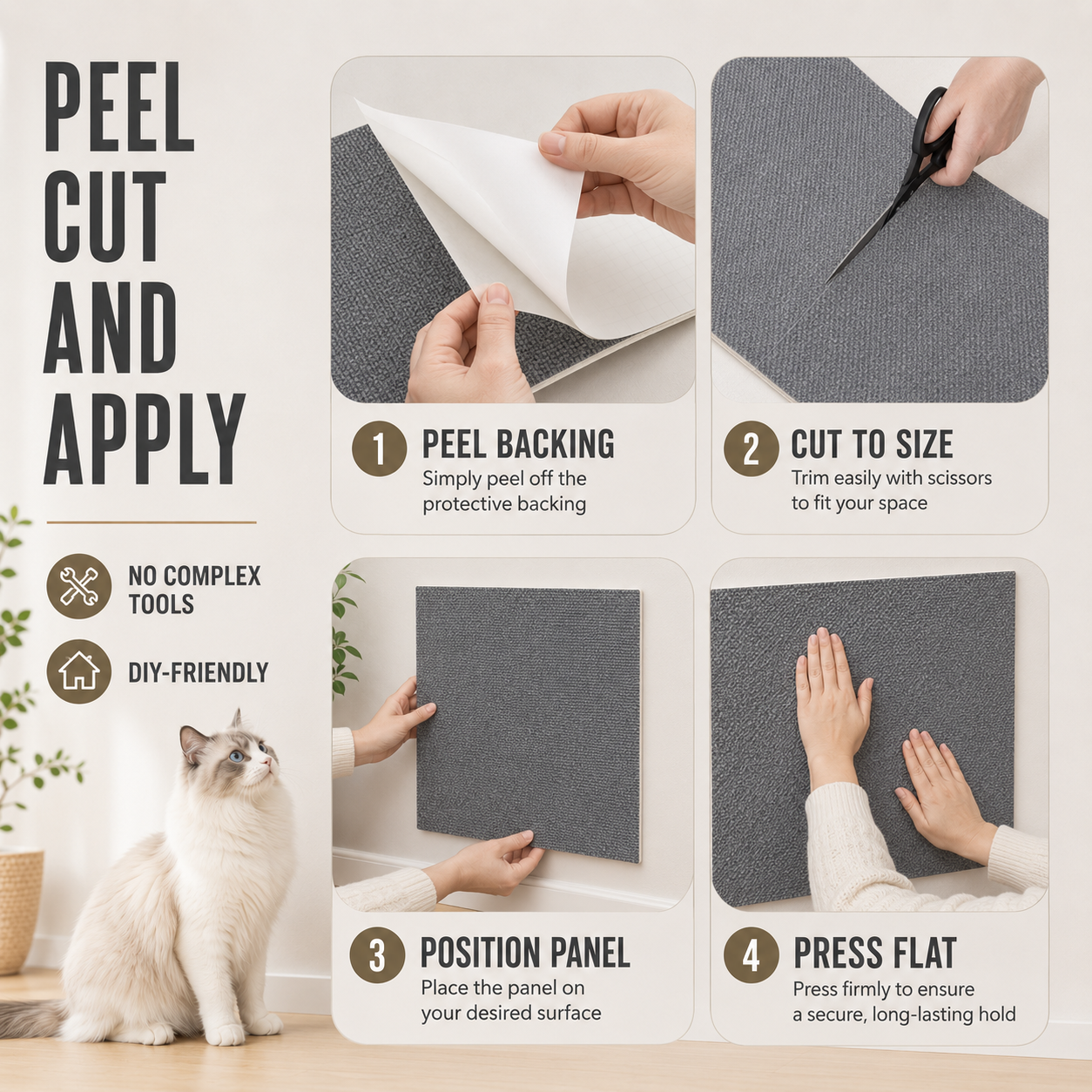 Nordspur | Scratchoria Large Vertical Wall-Mounted Scratching Board