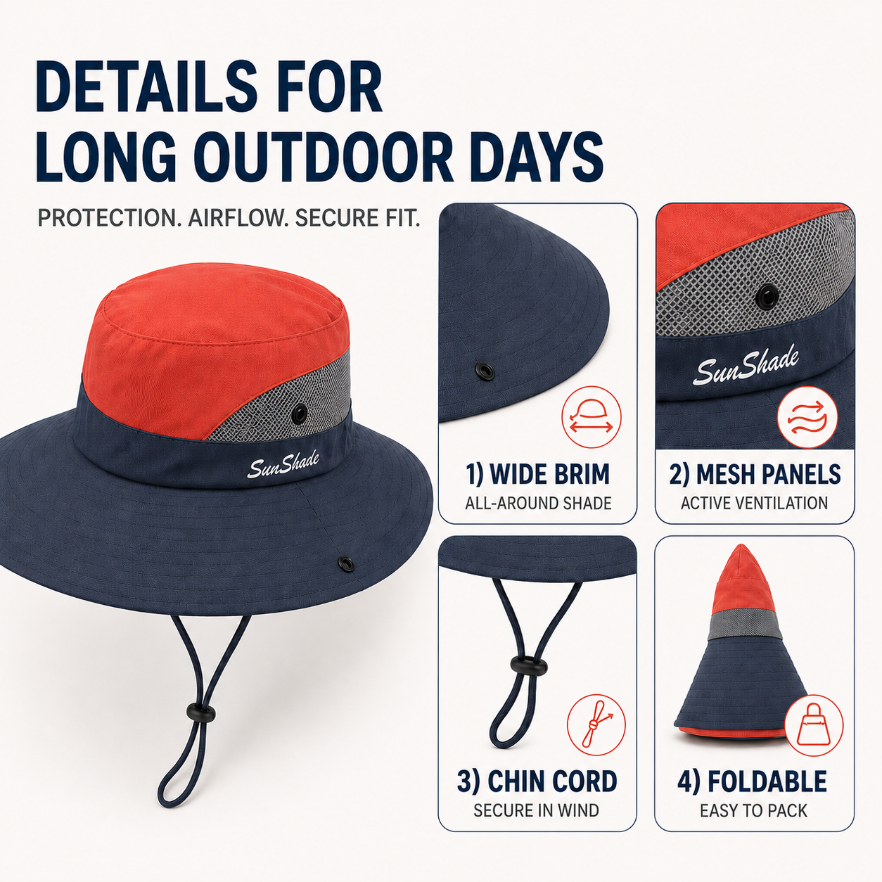 Nordspur | Brimvex Wide-Brim Foldable Outdoor Sun Hat