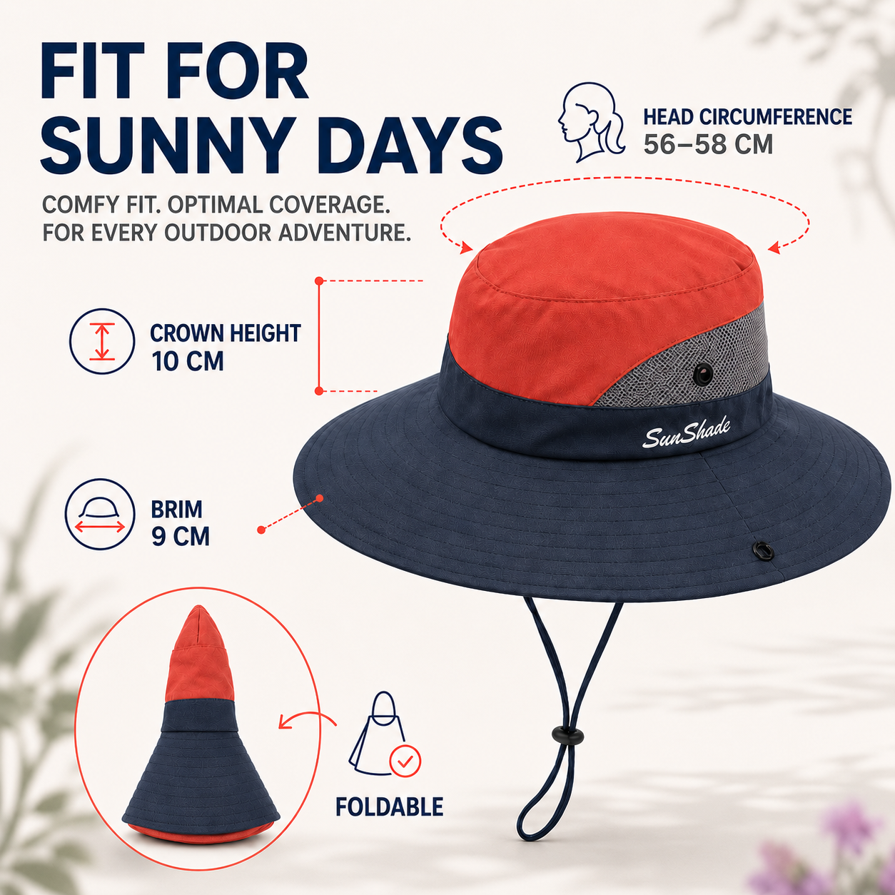 Nordspur | Brimvex Wide-Brim Foldable Outdoor Sun Hat