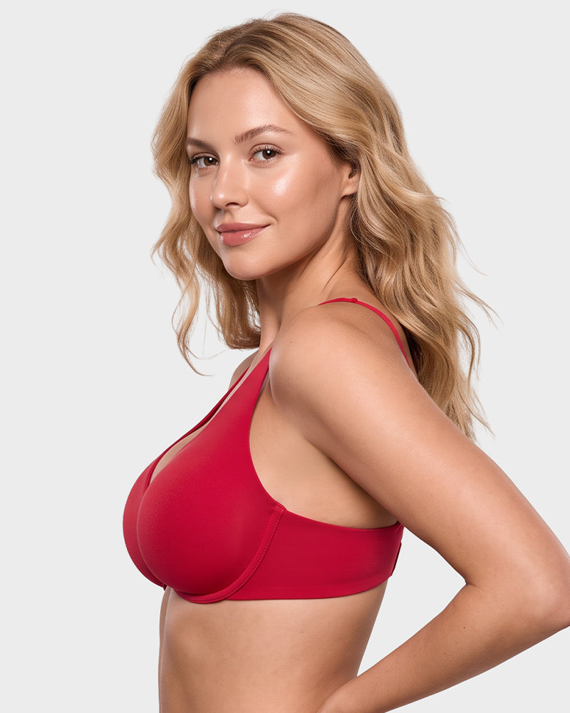 Deep-Plunge Unlined Underwire Bra