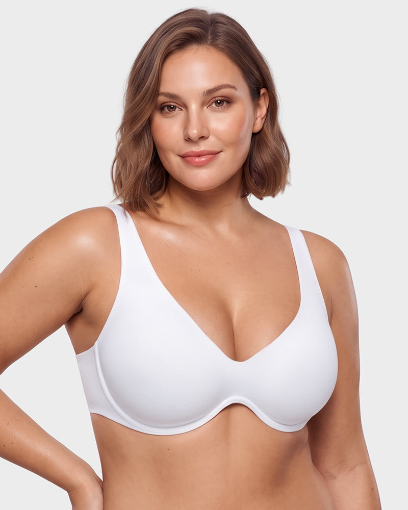 Deep-Plunge Unlined Underwire Bra