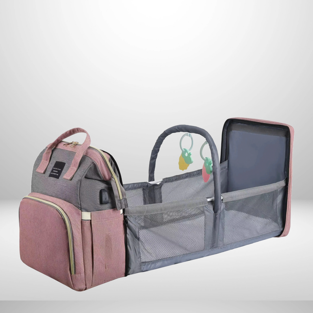 Always Prepared – Multifunctional Diaper Bag with Bed
