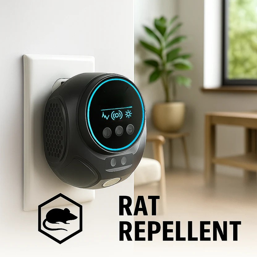Plug-In Ultrasonic Rodent Repellent for Home & Garden
