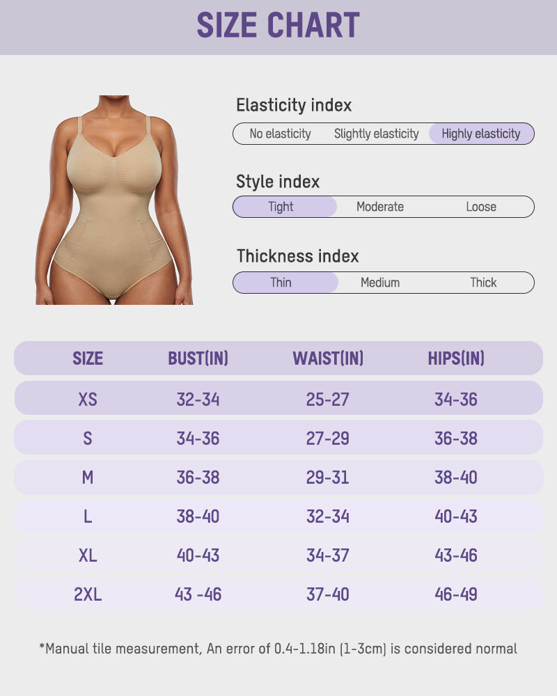 Deep V Camisole Bodysuit Shapewear