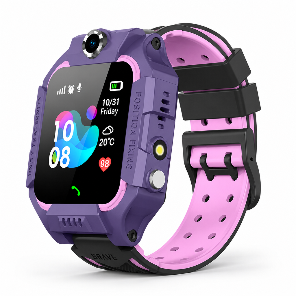 Real-Time GPS & SOS Kids Smartwatch with Camera
