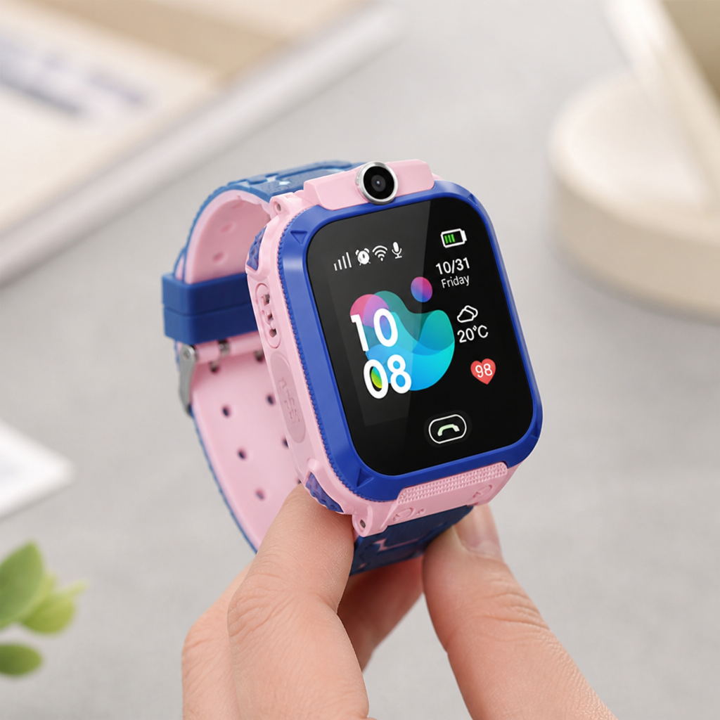 Real-Time GPS & SOS Kids Smartwatch with Camera