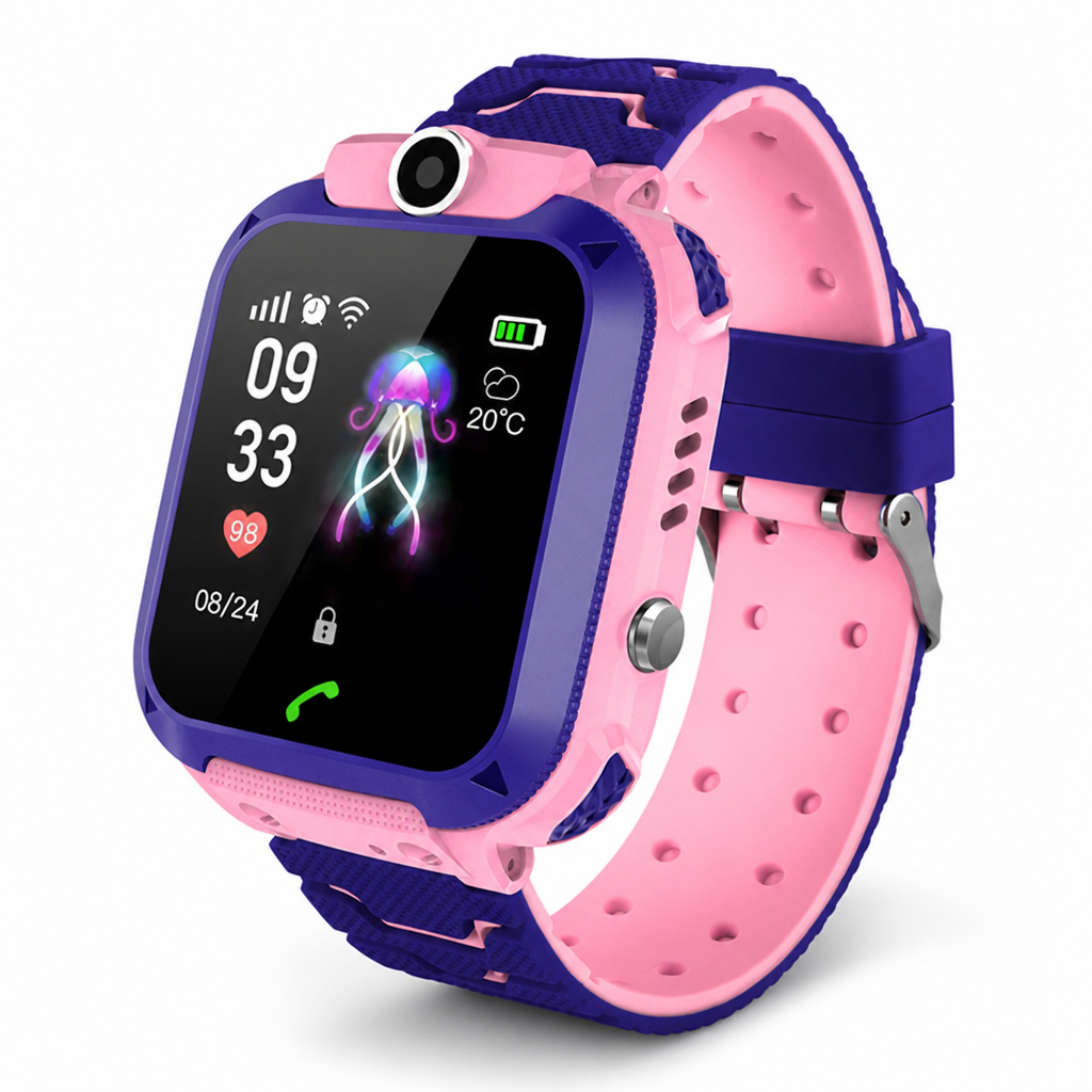 Real-Time GPS & SOS Kids Smartwatch with Camera