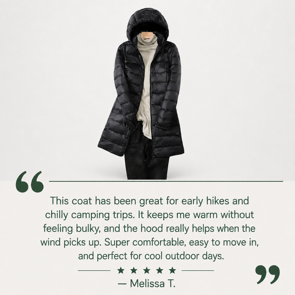 Puffer Coat, Lightweight Packable Down Coat