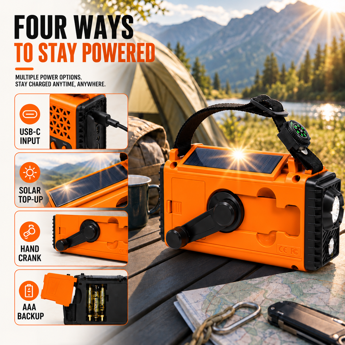 Nordspur | Crankoni Hand Crank Emergency Radio