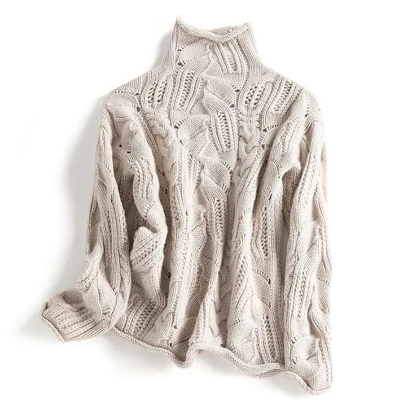 Women's Cashmere Sweater - Premium Fine Knit - Classic-Elegant
