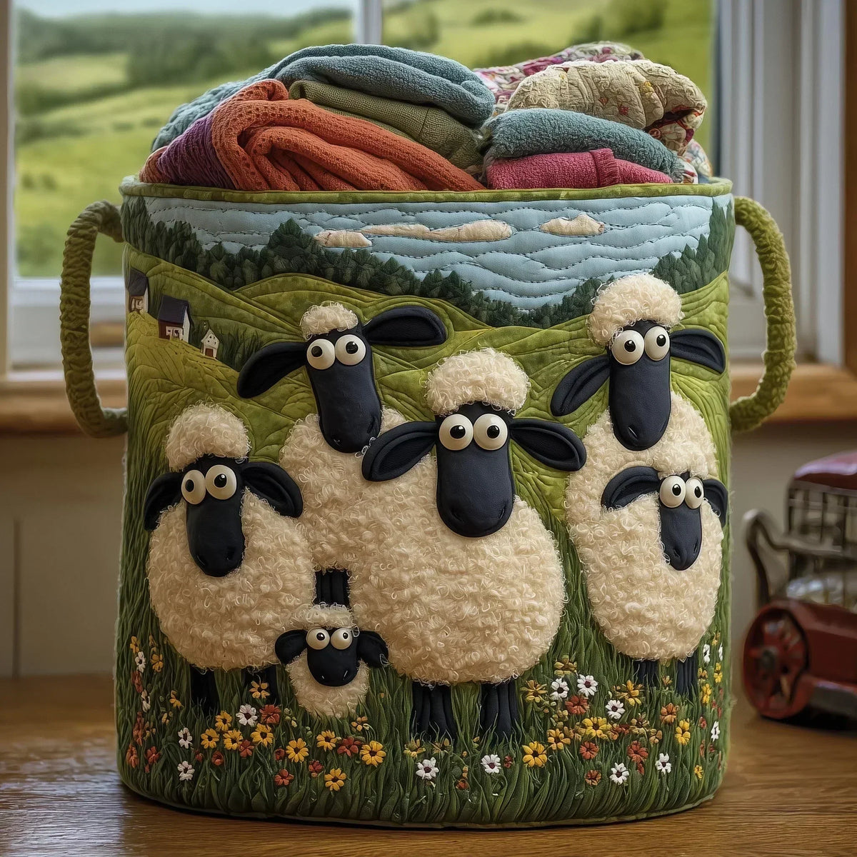 Hand-Quilted Basket