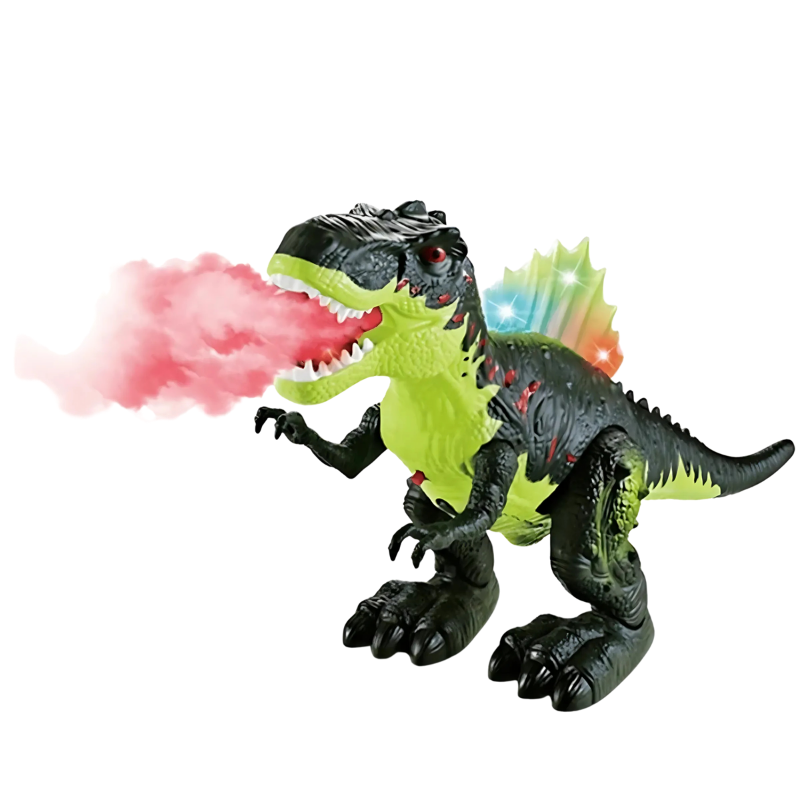 Light-Up Walking Dinosaur with Roar & Smoke Effect