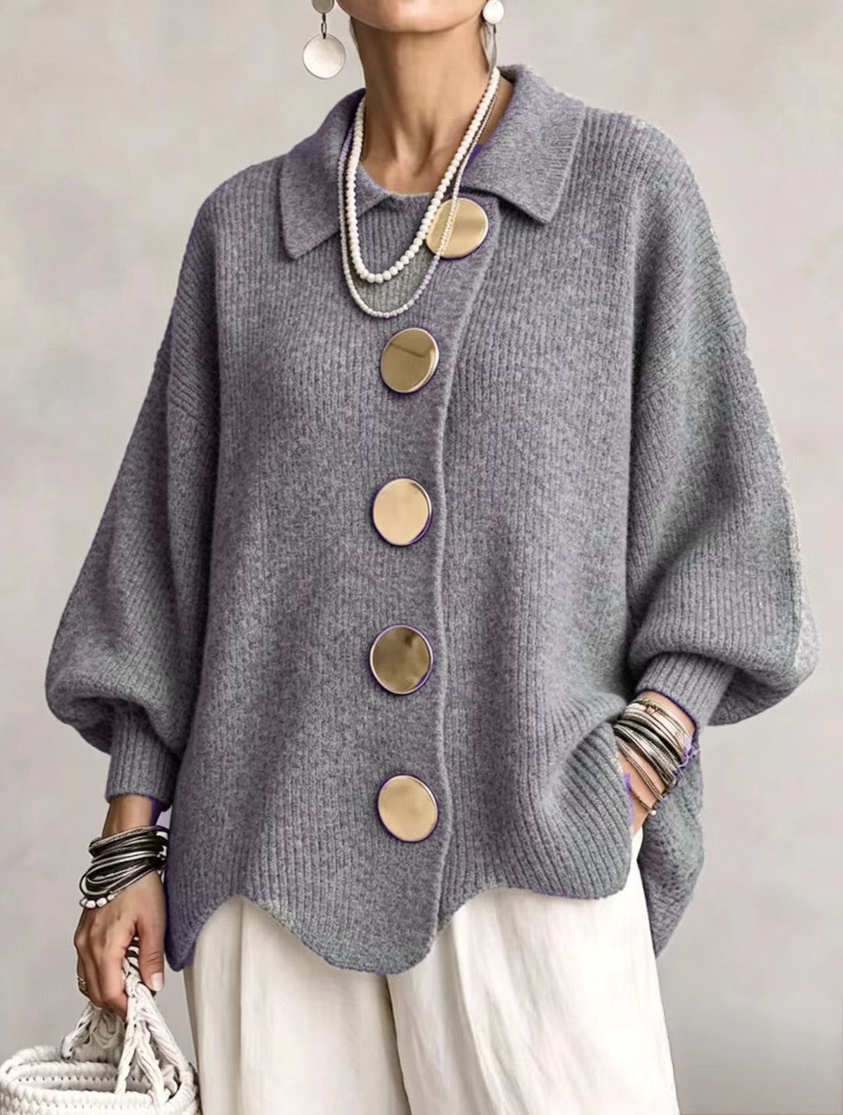 Heavyweight Oversized Cardigan