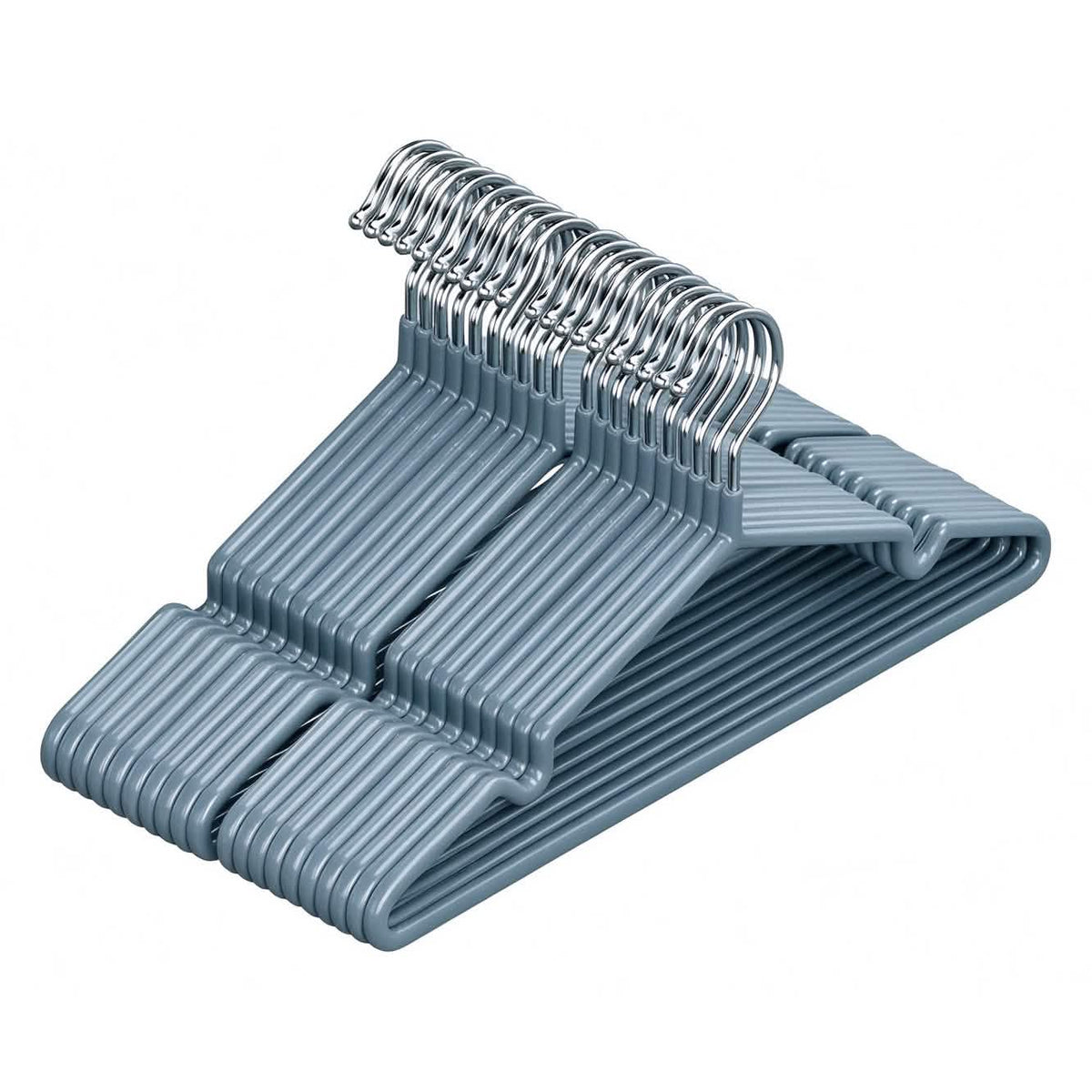 20-Pack: Non-Slip Coated Metal Clothes Hangers, Space Saving