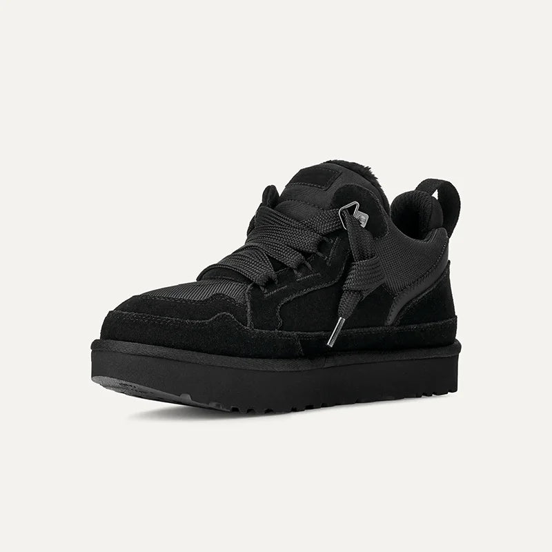 Women's Fleece-Lined Suede Platform Winter Trainers