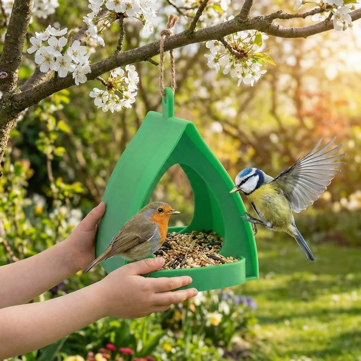Hanging Bird Feeder for Hanging – Large Capacity for Garden & Balcony