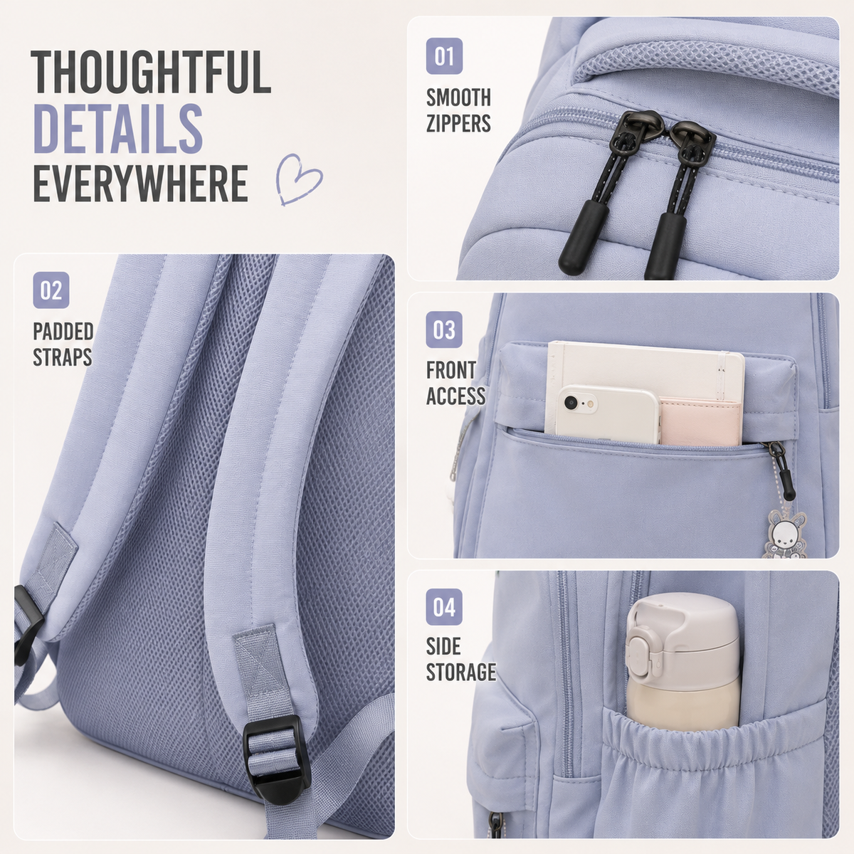 High Capacity Student Commute Backpack