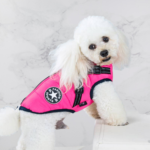Dog Jacket | Wind & Water Resistant | Integrated Harness
