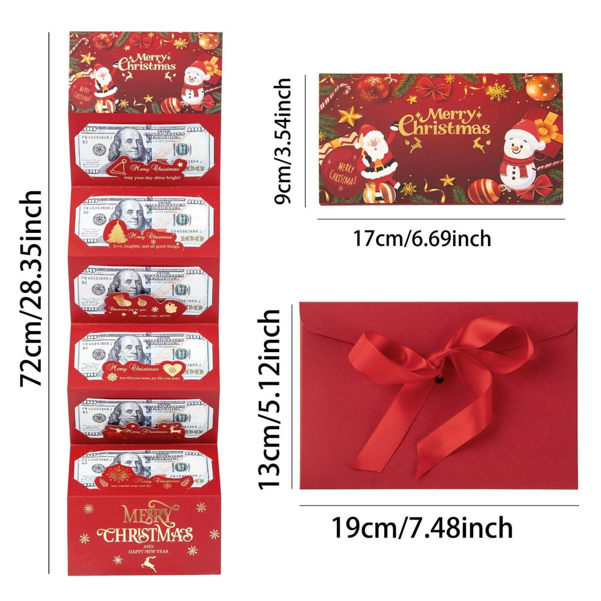Christmas Money Gift Envelopes Cards