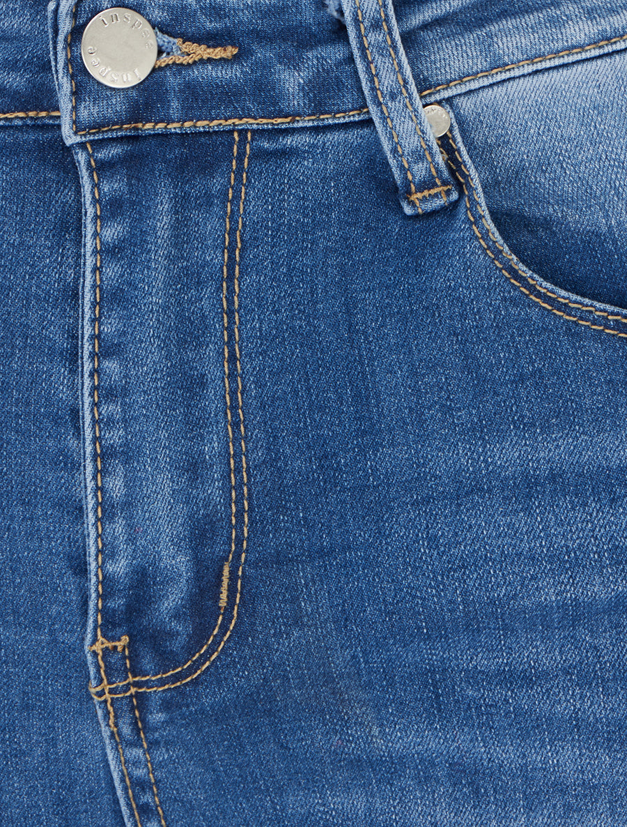 High-Waisted 5-Pocket Skinny Jeans