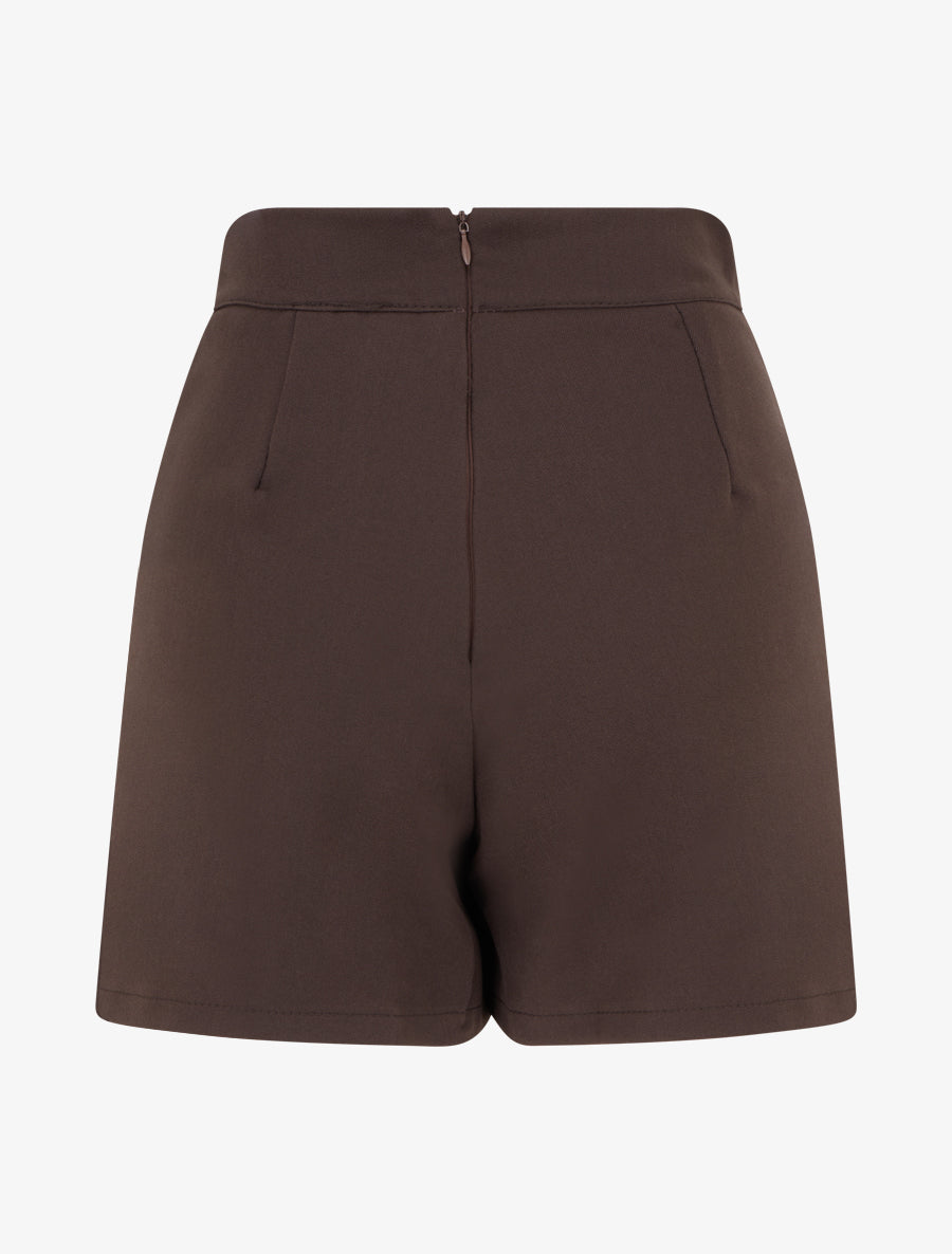 High-Waisted Skort with Slit