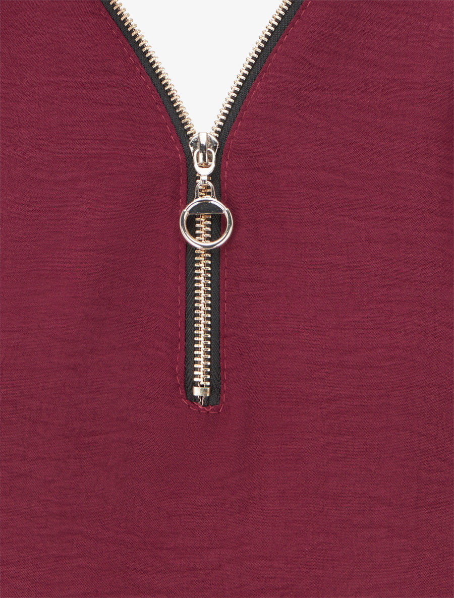 Fluid V-Neck Zip Top