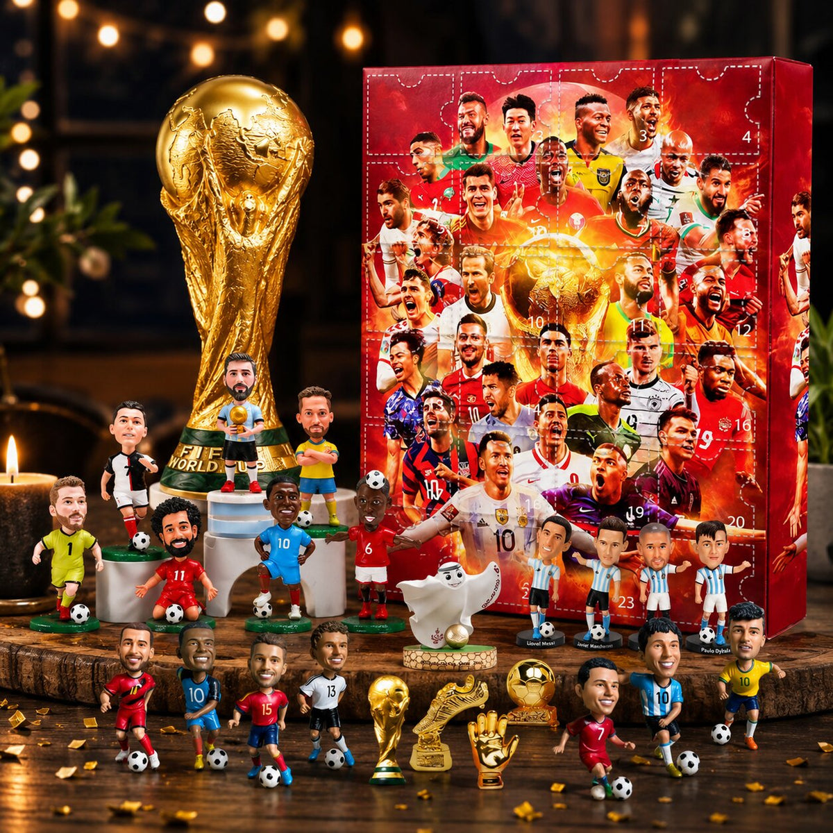 Kickora | Football Advent Calendar 2026 with 24 Ready-to-Display Figures