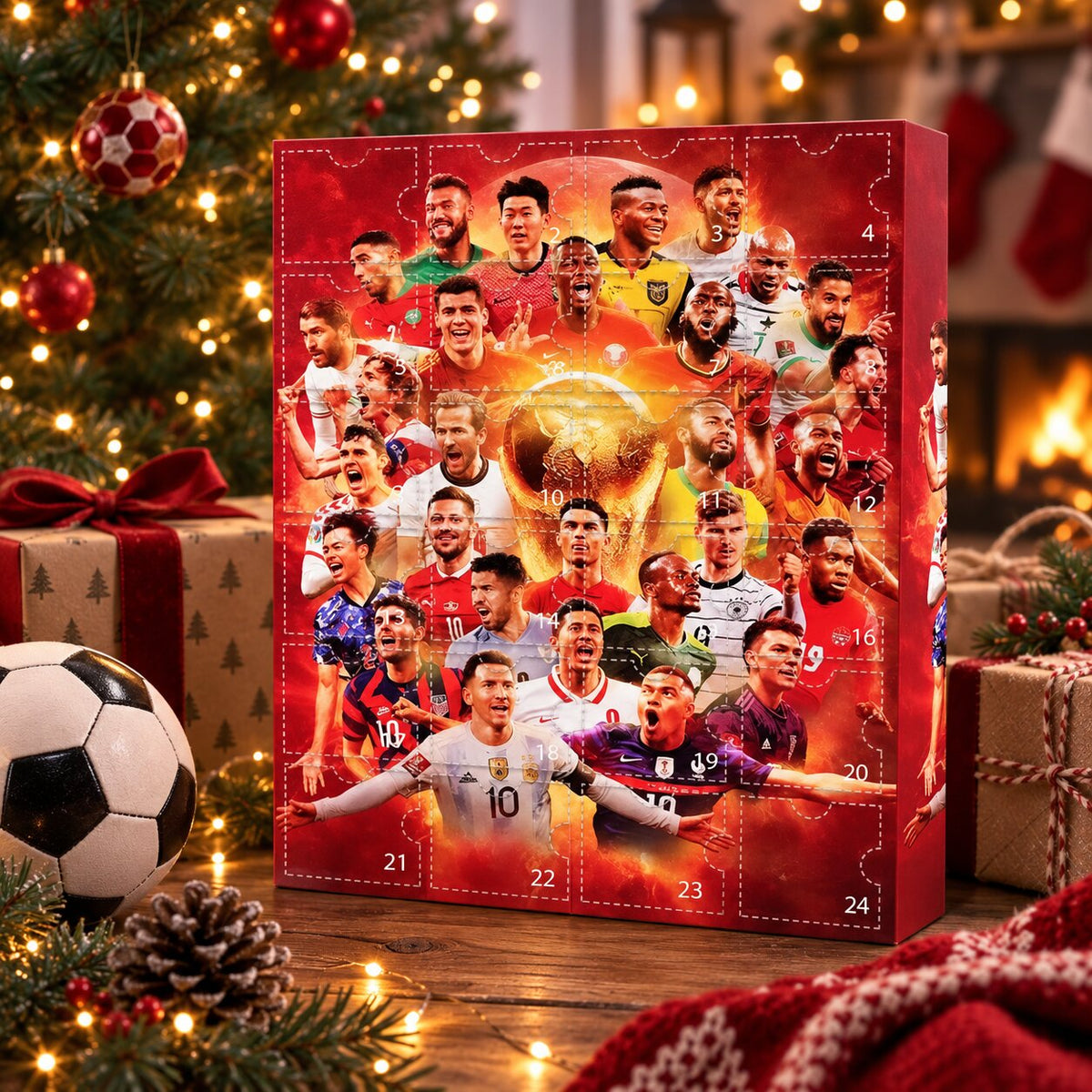 Kickora | Football Advent Calendar 2026 with 24 Ready-to-Display Figures