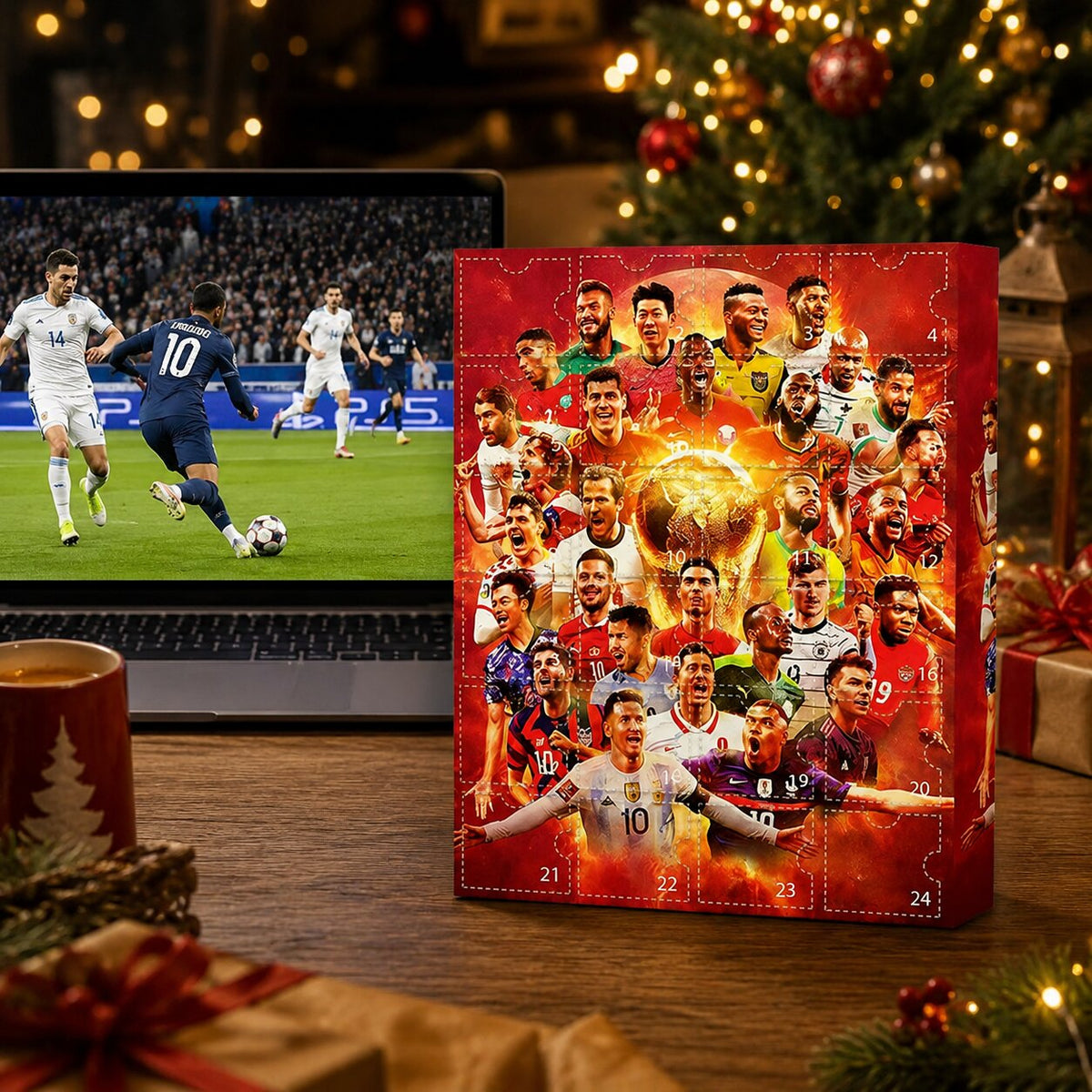 Kickora | Football Advent Calendar 2026 with 24 Ready-to-Display Figures