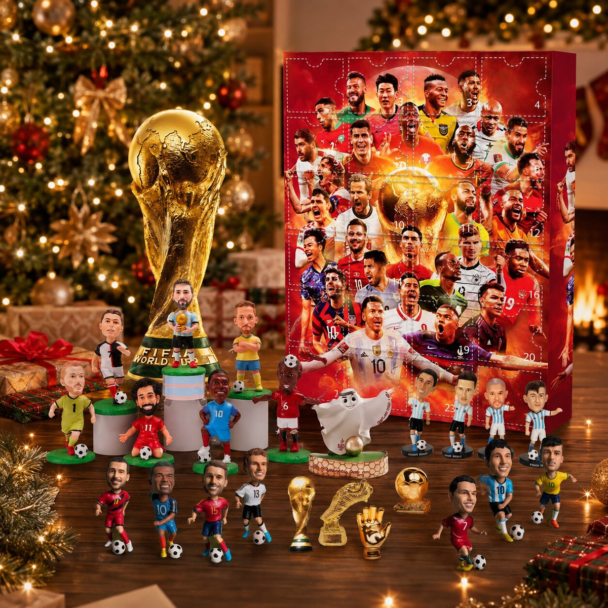 Kickora | Football Advent Calendar 2026 with 24 Ready-to-Display Figures