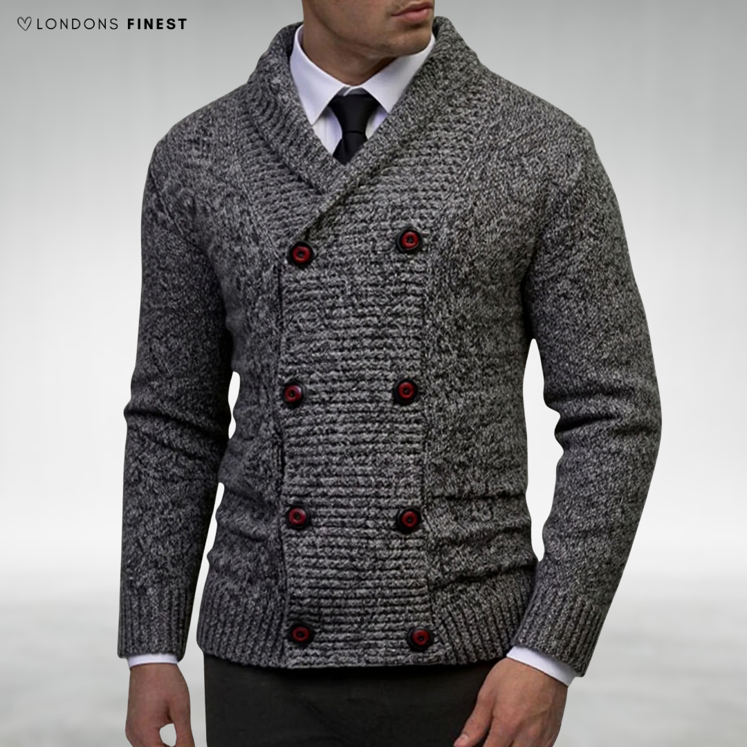 James Classic Double-Breasted Cardigan