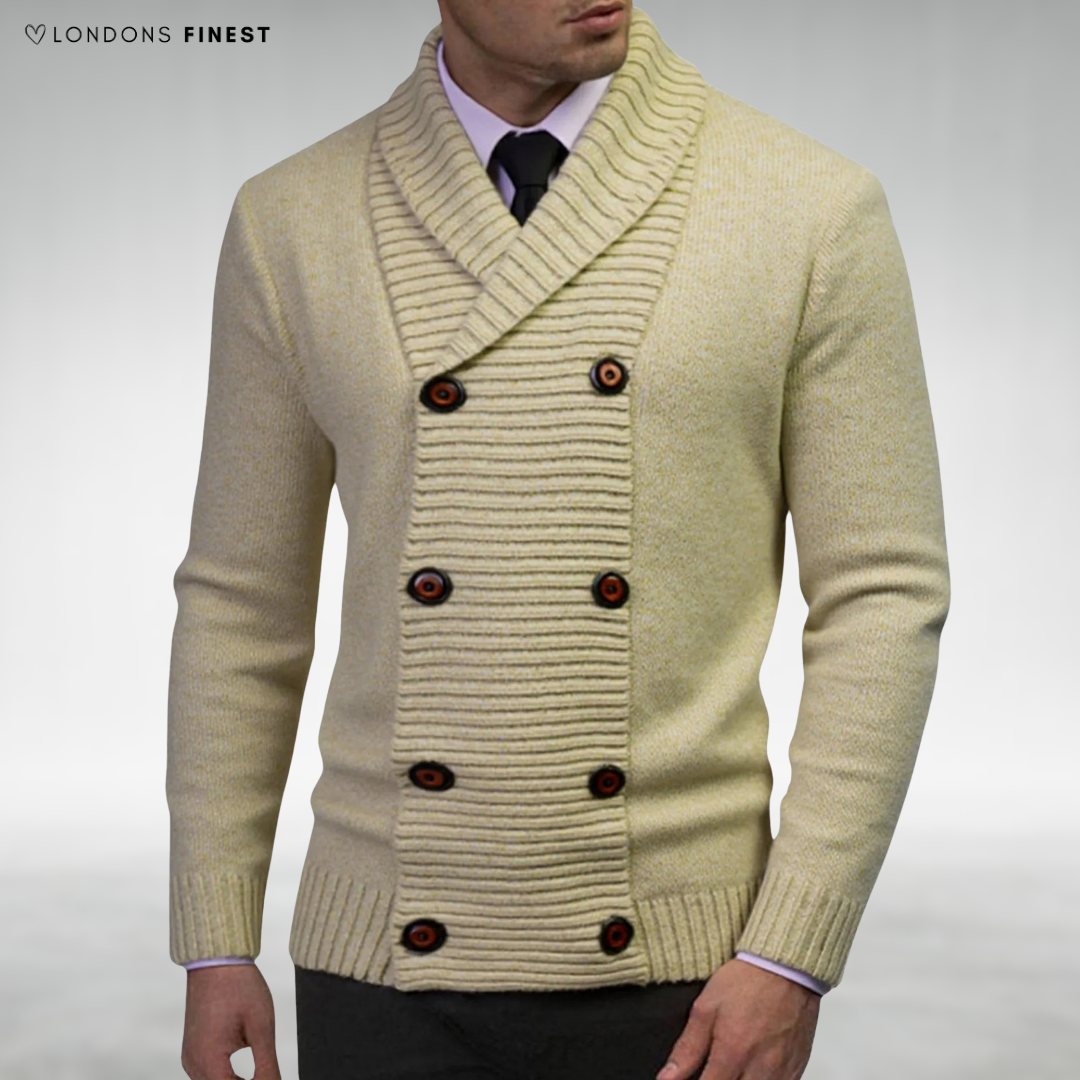James Classic Double-Breasted Cardigan