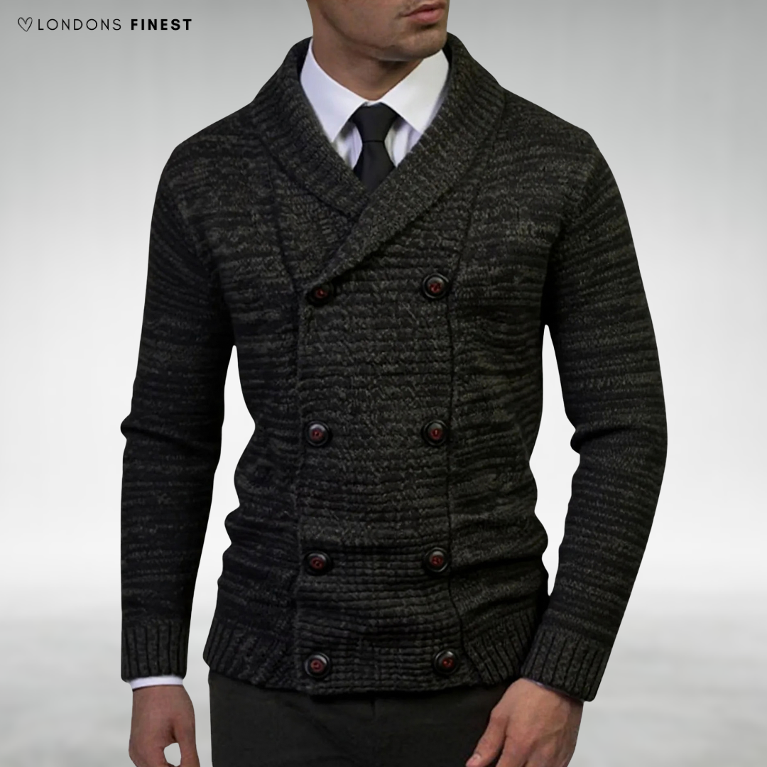James Classic Double-Breasted Cardigan