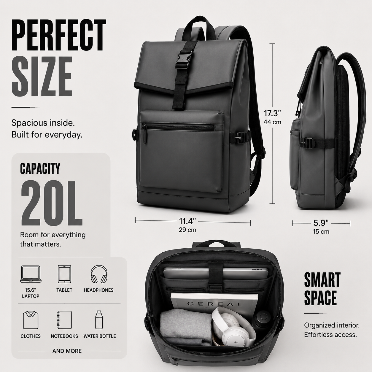 Nordspur | Large Capacity Commuter Backpack