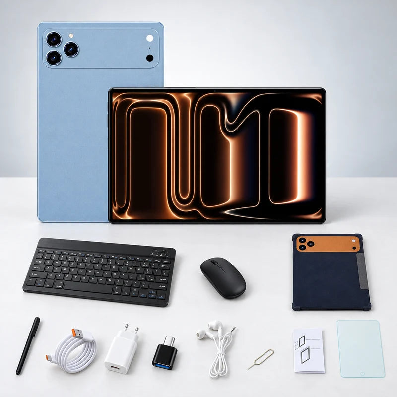 Nordspur | HK 18 PRO MAX Android Tablet – Dual SIM, 3G/4G, Keyboard & Mouse