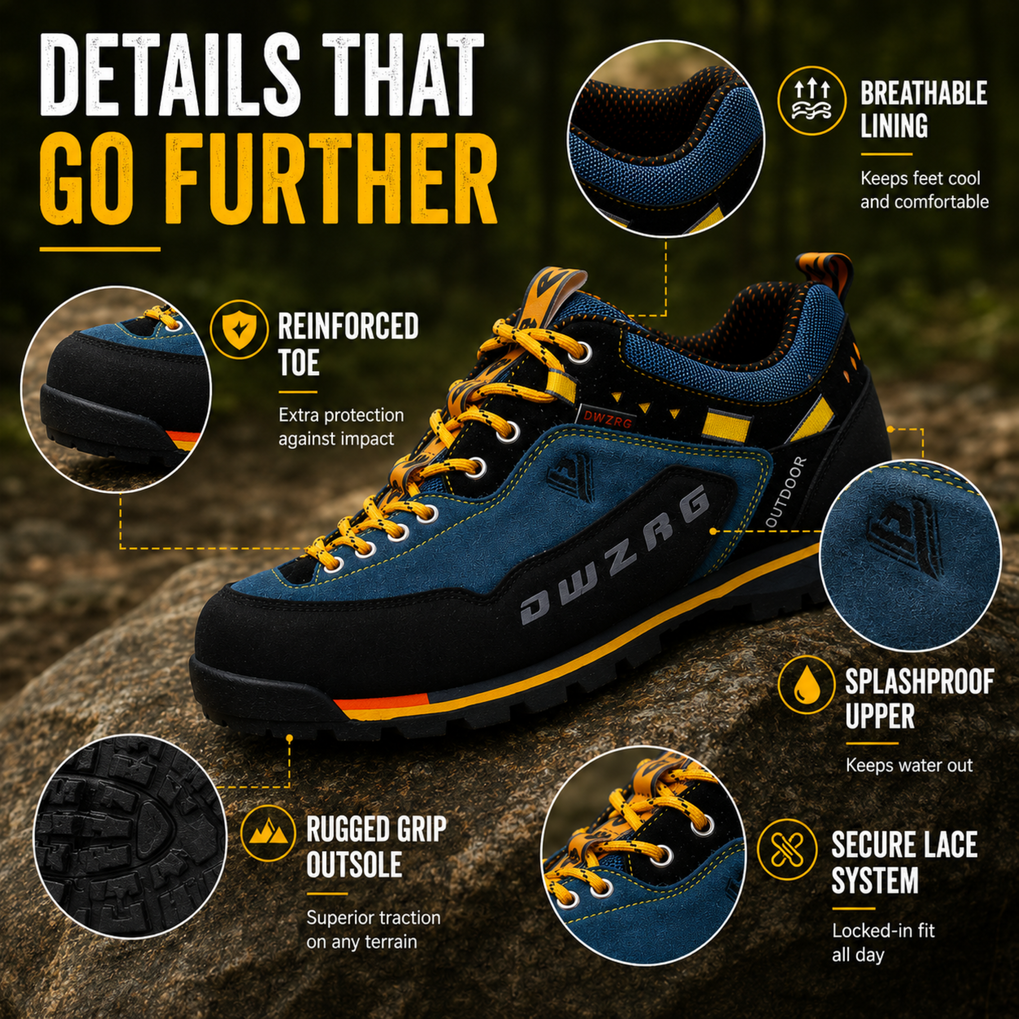 Nordspur | Low Cut Splashproof Hiking Shoe