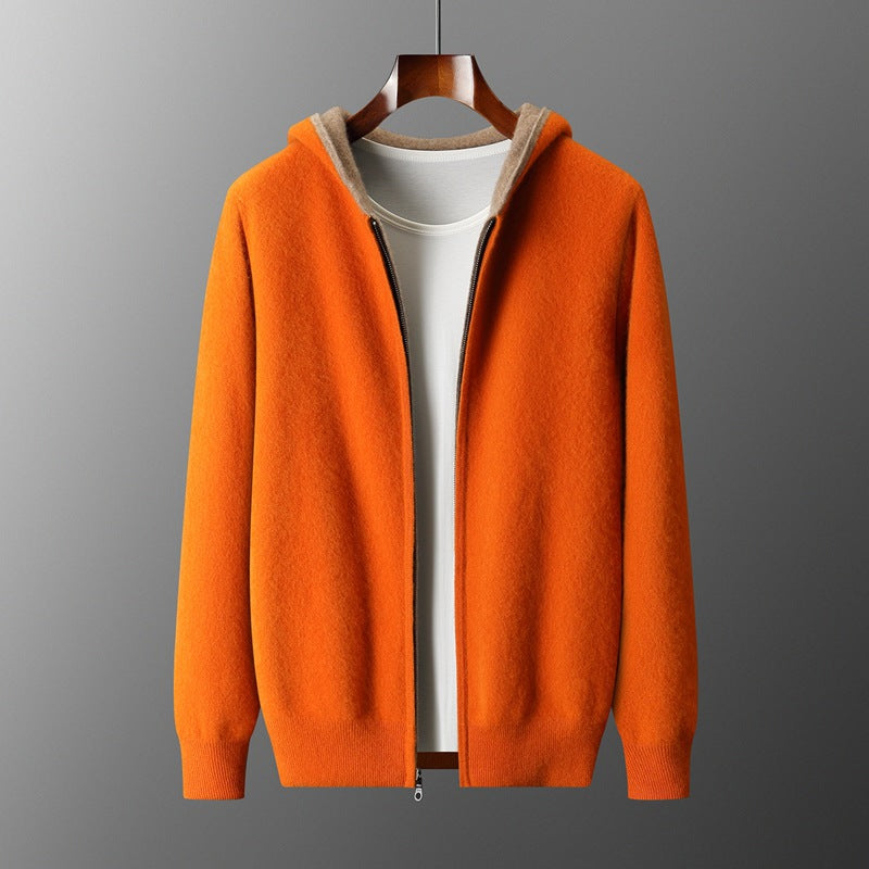 Reversible Cashmere Zip Jacket